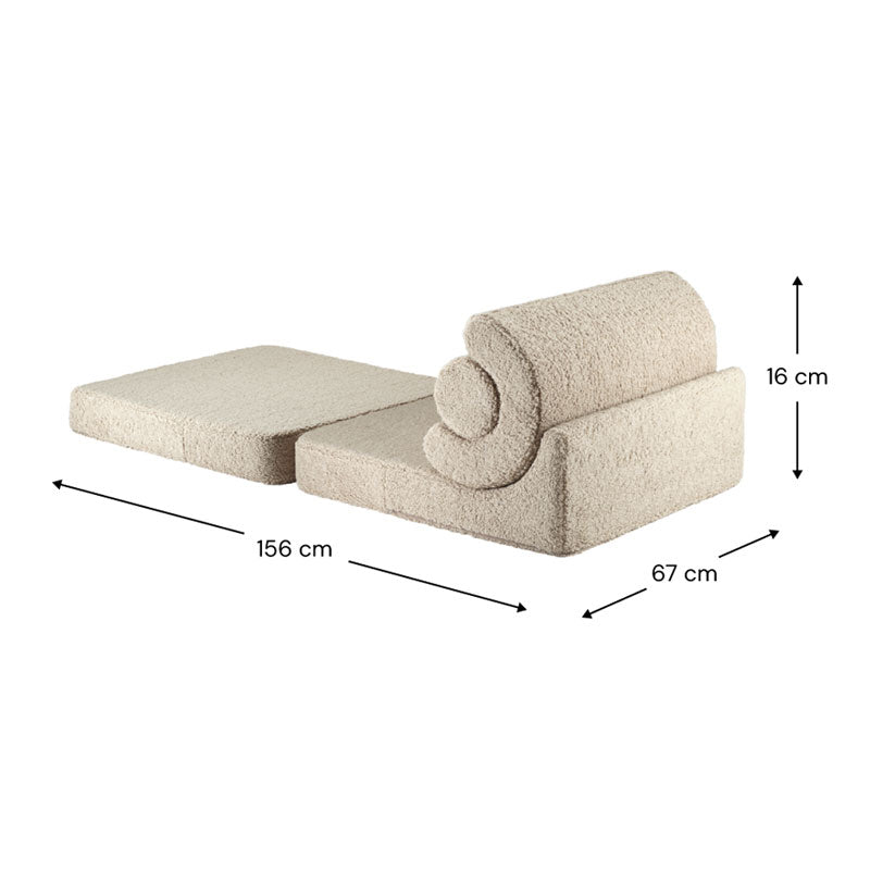 Wigiwama Teddy Flipster `Biscuit' 78x67x57cm