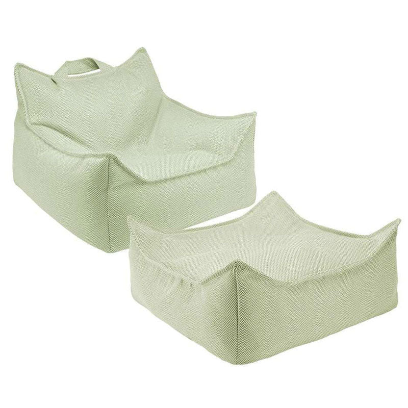 Wigiwama Outdoor Set Sitzsack und Sitzkissen/Ottoman 'Herba'