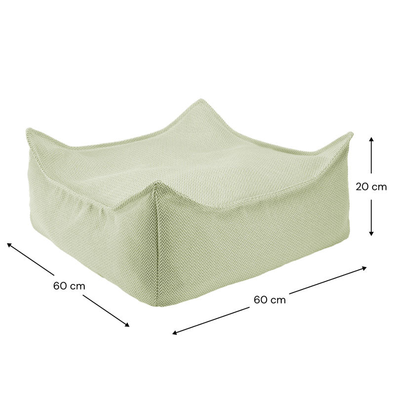 Wigiwama Outdoor Set Sitzsack und Sitzkissen/Ottoman 'Herba'