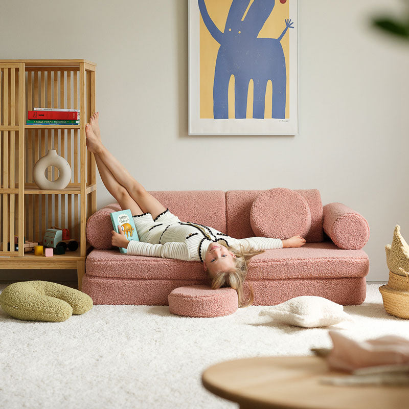 Wigiwama Kindersofa Seetee in 'Guava' 136x78x46cm