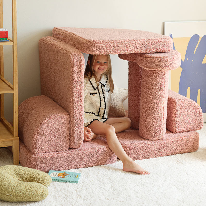 Wigiwama Kindersofa Seetee in 'Guava' 136x78x46cm