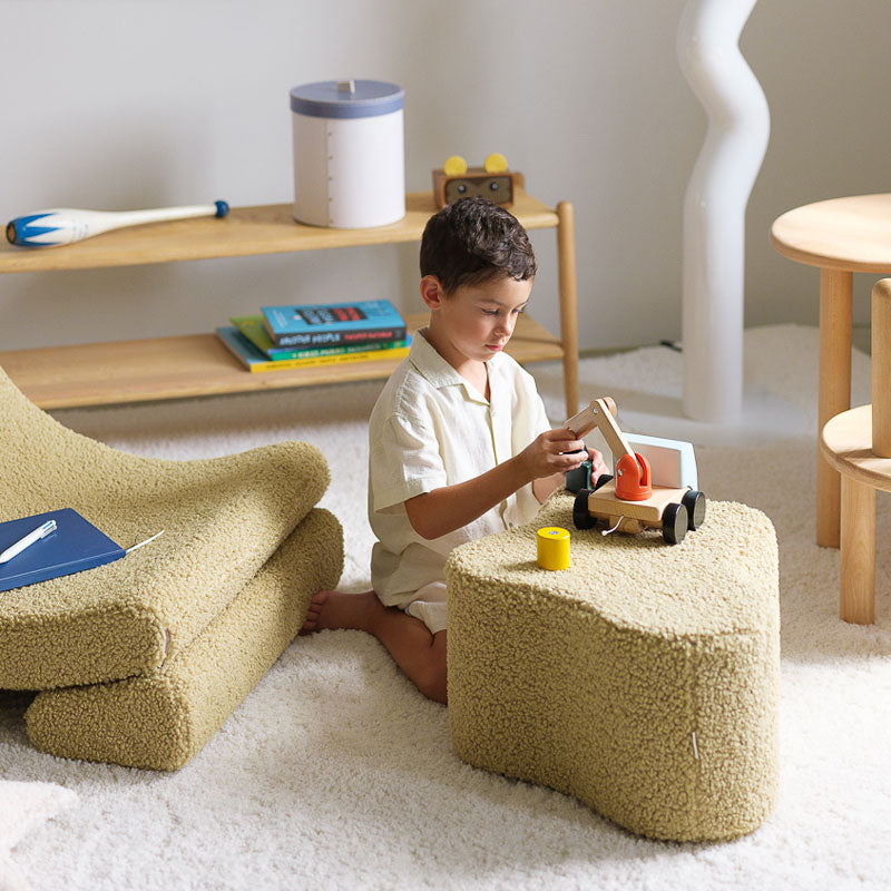 Wigiwama Cloud Pouff `Matcha´ 25x⌀39,5 cm