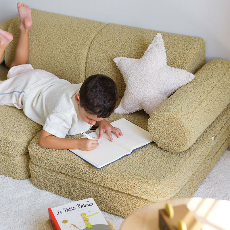 Wigiwama Kindersofa Seetee in 'Matcha' 136x78x46cm