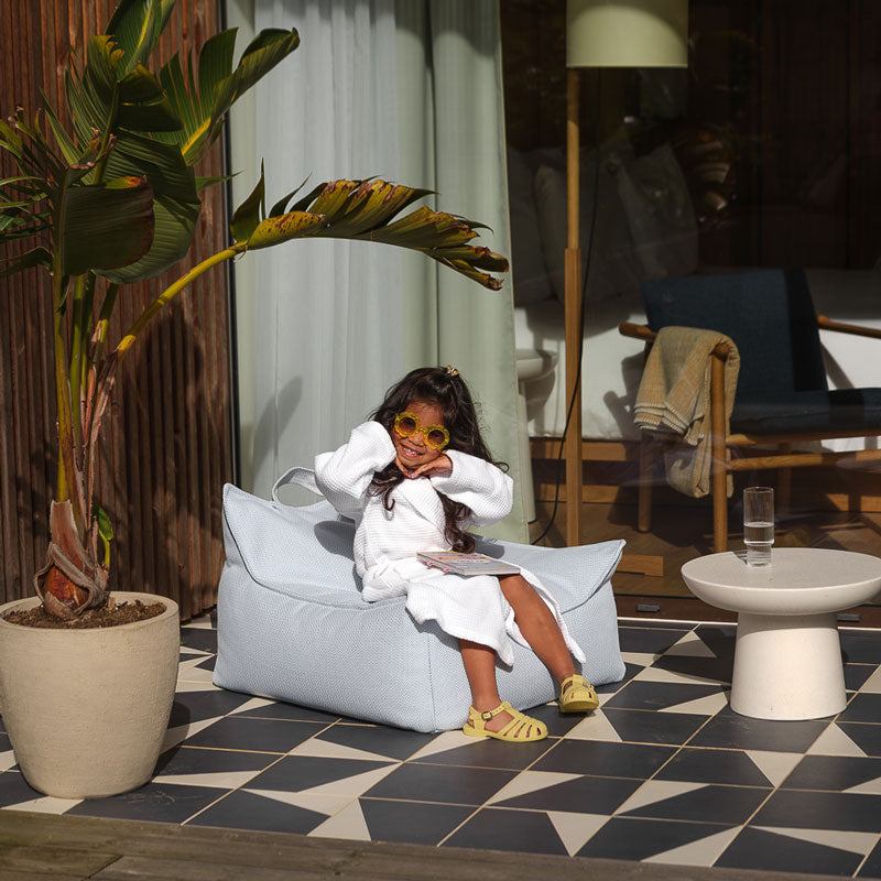 Wigiwama Outdoor Sitzkissen Ottoman 'Azure', 60 x 60 cm