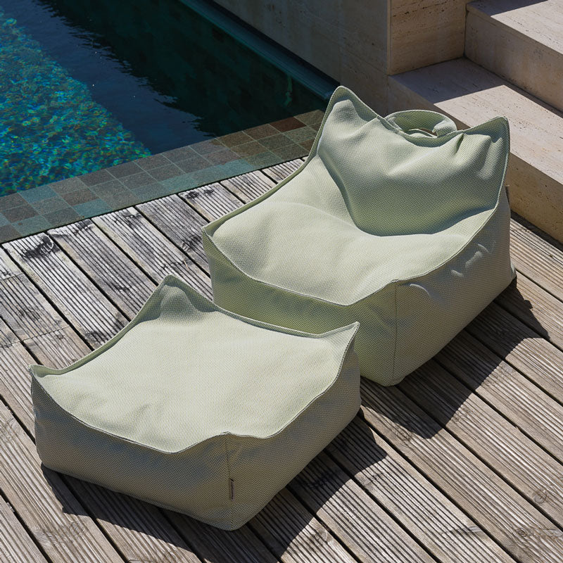 Wigiwama Outdoor Set Sitzsack und Sitzkissen/Ottoman 'Herba'