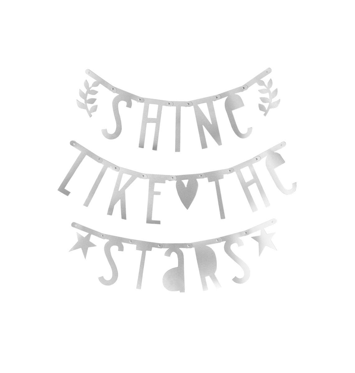 A Little Lovely Company Letter banner silber - 147 Buchstaben
