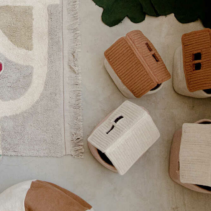 Lorena Canals Korbhaus 'Vintage Nude' 22x22x34 cm