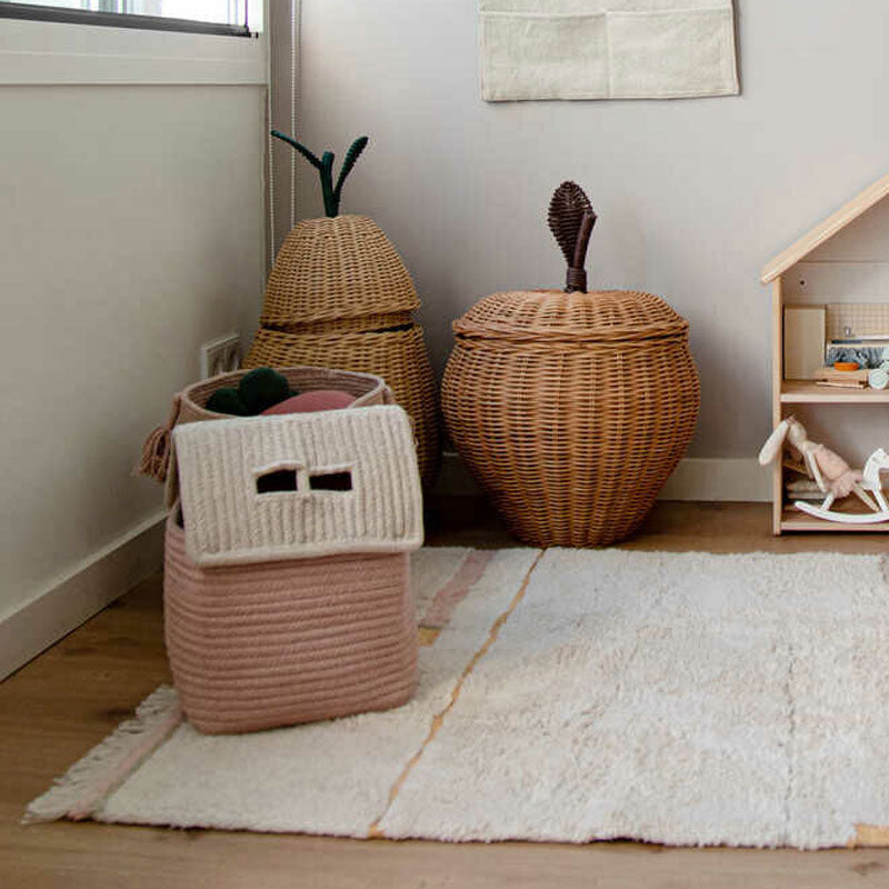 Lorena Canals Korbhaus 'Vintage Nude' 22x22x34 cm