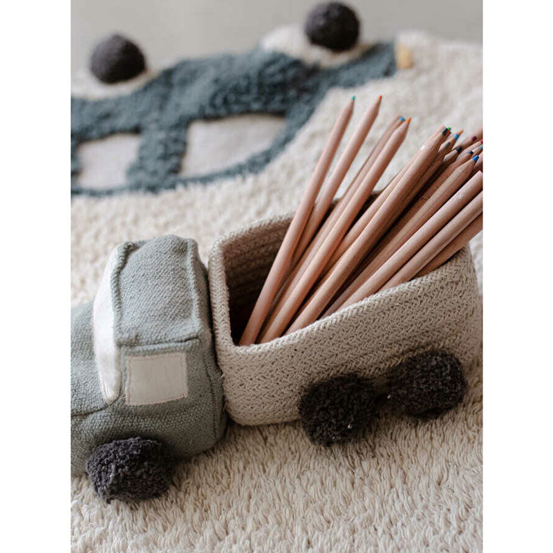 Lorena Canals Minikorbset 'Lastwagen' 8x21/24x14 cm