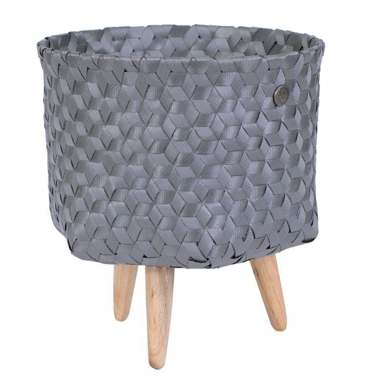 Handed By Dimensional - Aufbewahrungskorb mit Füßen 20x29x29cm in dark grey