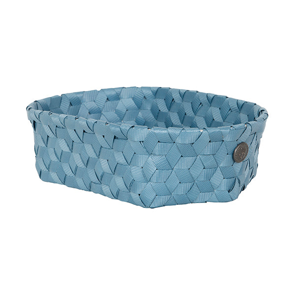 Handed By Dimensional - Aufbewahrungskorb oval 8x29x18cm in blue jeans