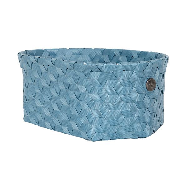 Handed By Dimensional - Aufbewahrungskorb oval 12x29x18cm in blue jeans