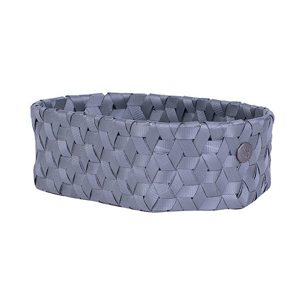 Handed By Dimensional - Aufbewahrungskorb oval 8x29x18cm in dark grey
