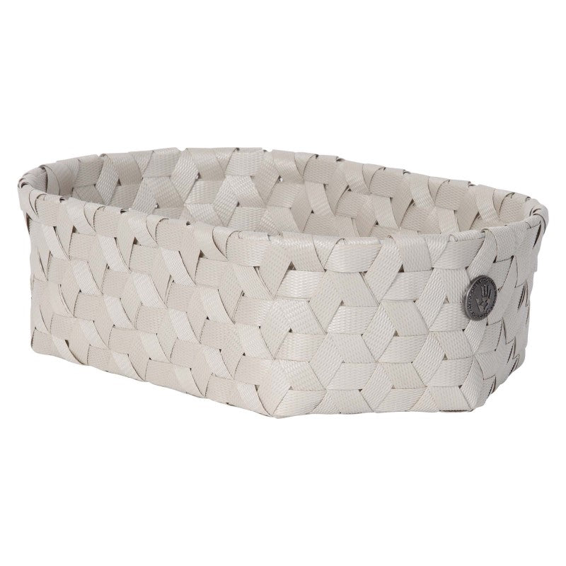 Handed By Dimensional - Aufbewahrungskorb oval 8x29x18cm in pale grey