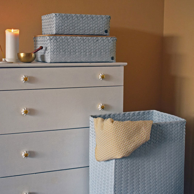 Handed By Grand - Aufbewahrungskorb 'Ideal' 13x37x24 cm in ice grey