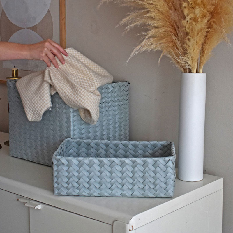 Handed By Grand - Aufbewahrungskorb 'Ideal' 13x37x24 cm in greyish green