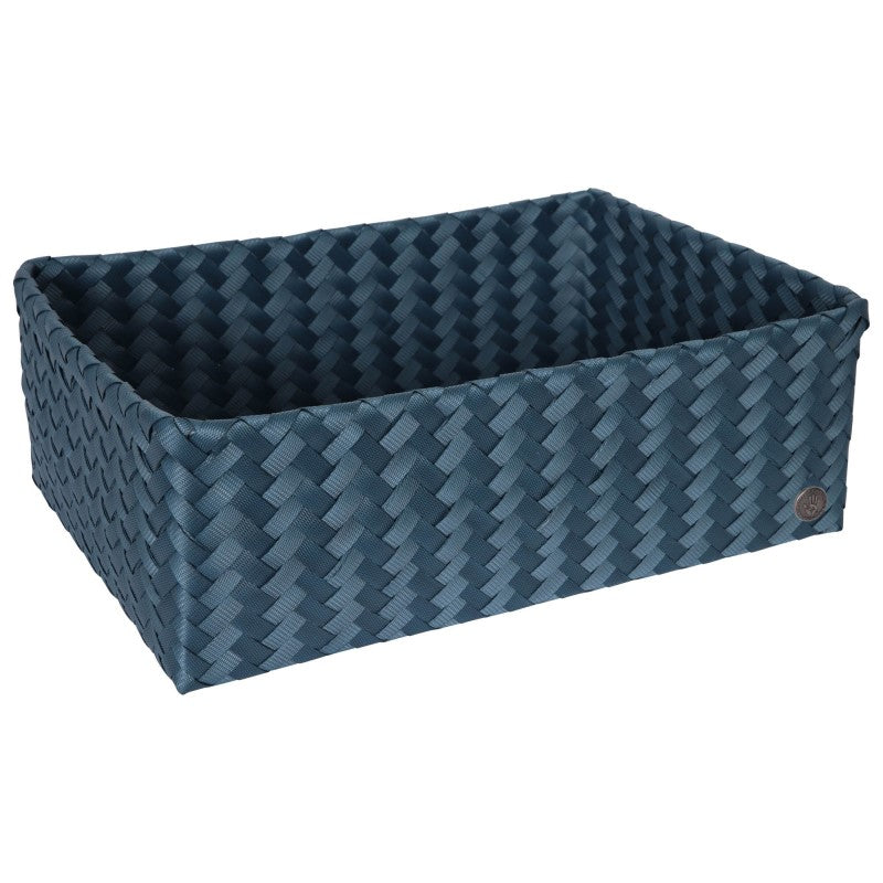 Handed By Grand - Aufbewahrungskorb 'Optimum' 17x44x31 cm in steel blue