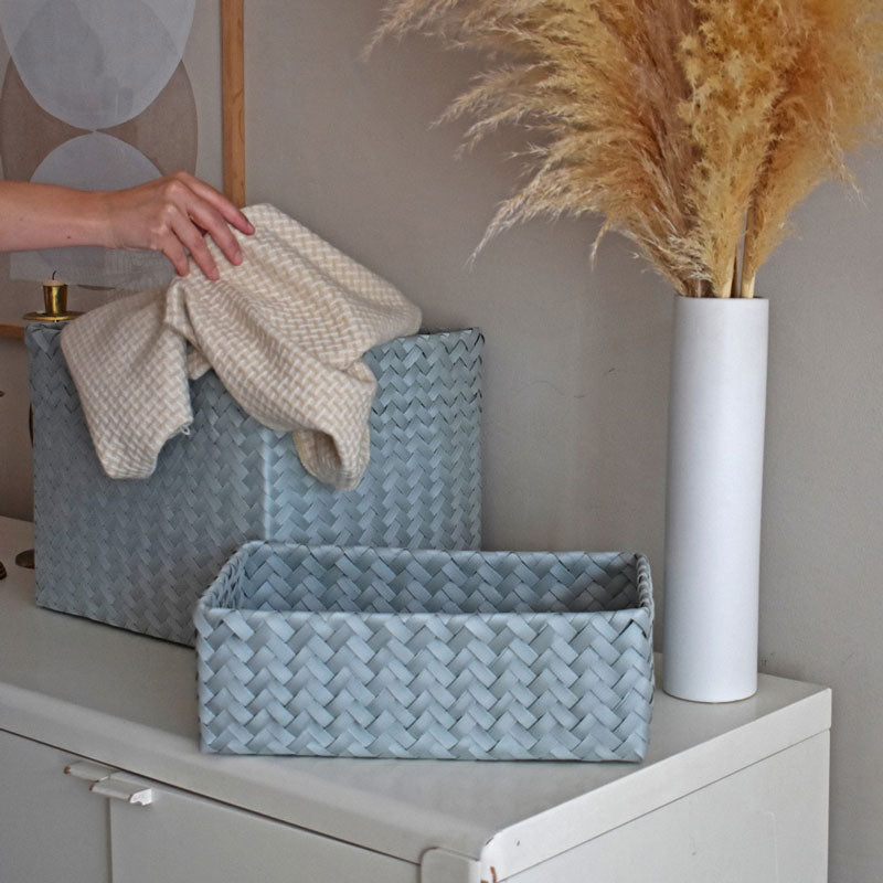 Handed By Grand - Aufbewahrungskorb 'Popular' 30x39x33 cm in greyish green