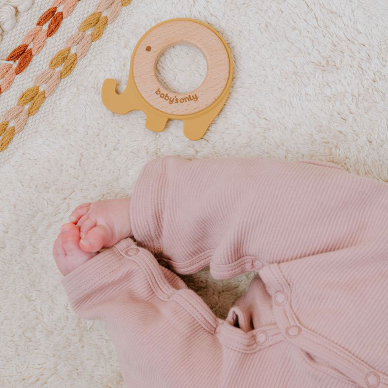 Baby's Only Beißring Elefant vintage blue