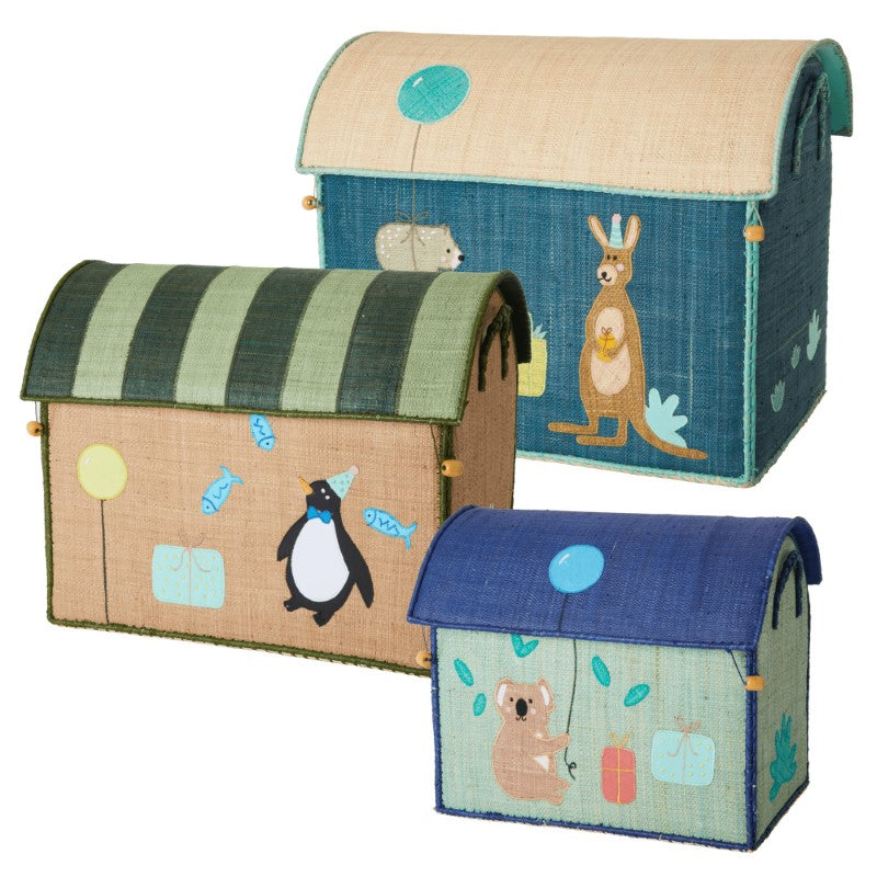 Rice Spielzeugkorb Größe M Pinguin