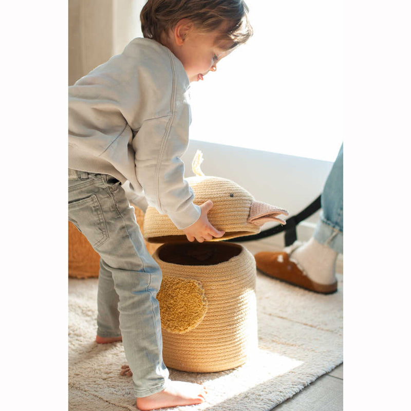 Lorena Canals Korb 'Charlie the Chicken' Ø25 x 30cm