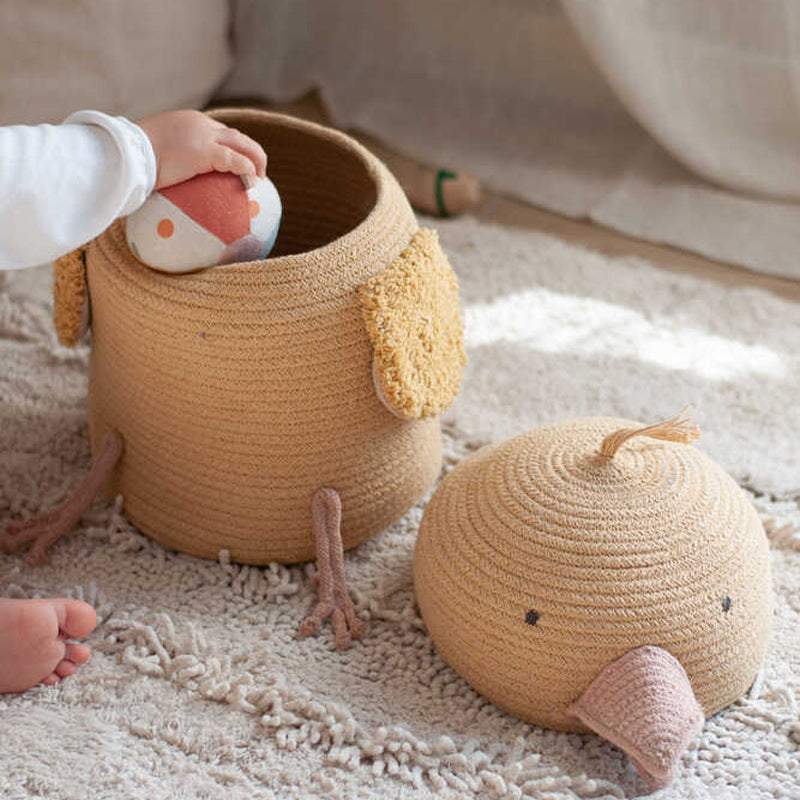 Lorena Canals Korb 'Charlie the Chicken' Ø25 x 30cm