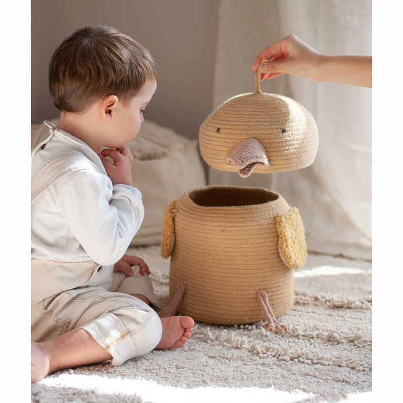 Lorena Canals Korb 'Charlie the Chicken' Ø25 x 30cm