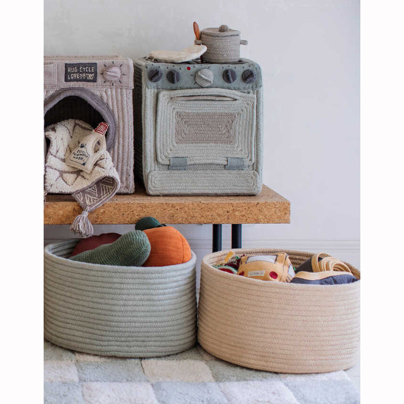 Lorena Canals Korb 'Gram' golden 35x20 cm