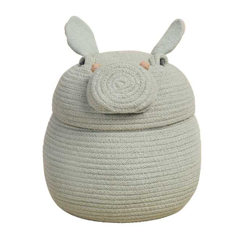 Lorena Canals Korb 'Henry the Hippo' Ø25 x 30cm