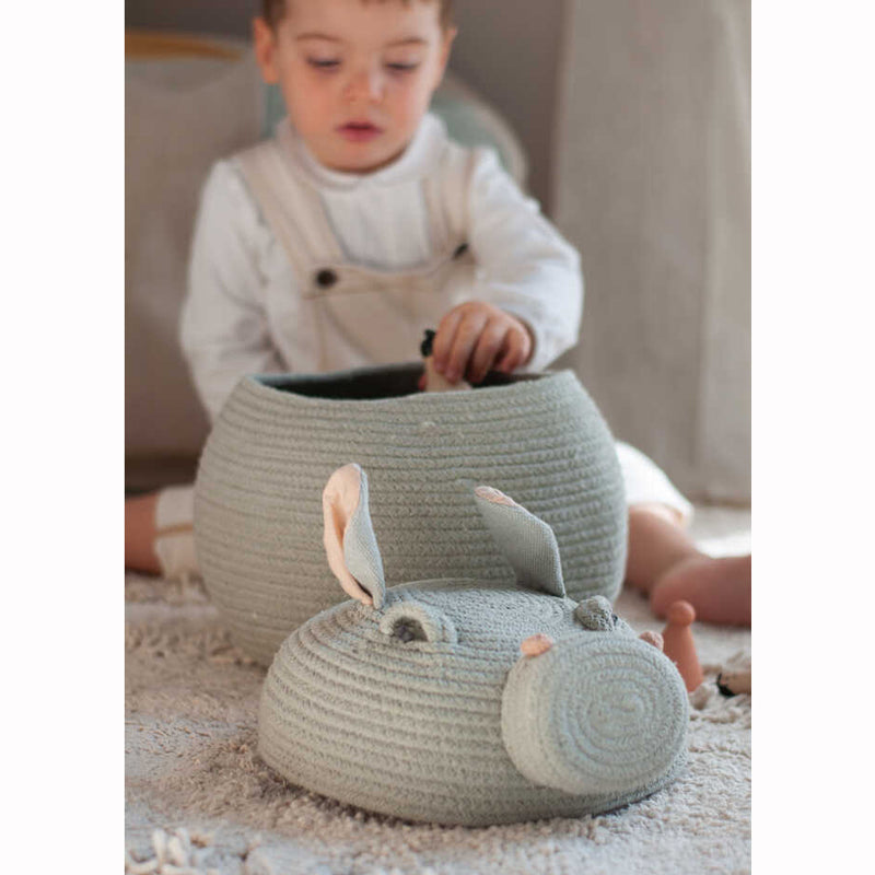 Lorena Canals Korb 'Henry the Hippo' Ø25 x 30cm