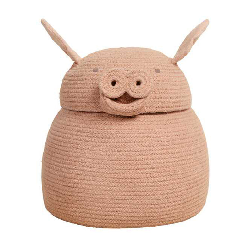 Lorena Canals Korb 'Peggy the Pig' Ø25 x 30cm