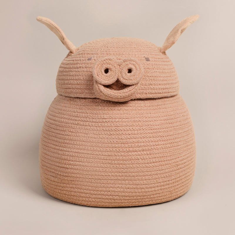 Lorena Canals Korb 'Peggy the Pig' Ø25 x 30cm