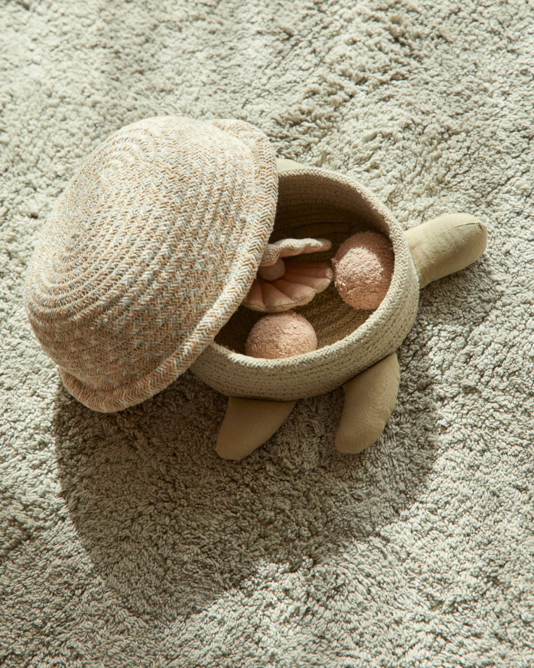 Lorena Canals Korb 'Baby Turtle' 22x25x10 cm