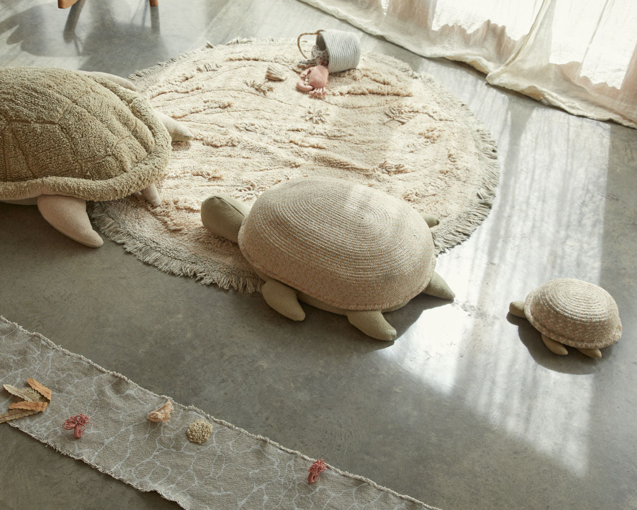 Lorena Canals Korb 'Baby Turtle' 22x25x10 cm