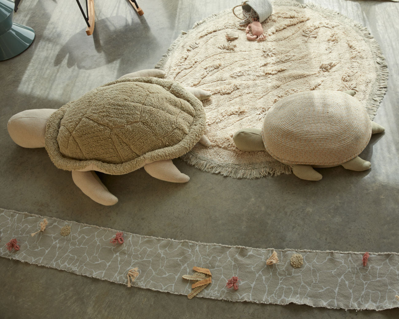 Lorena Canals Korb 'Mama Turtle' 18x45x70 cm
