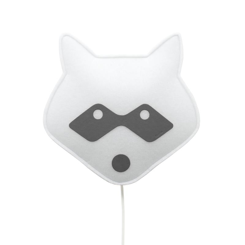 Buokids Wandlampe Softlight Nachtlicht Waschbär oder Fuchs schwarz