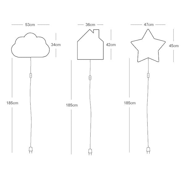 Buokids Wandlampe Softlight Nachtlicht Stern gelb