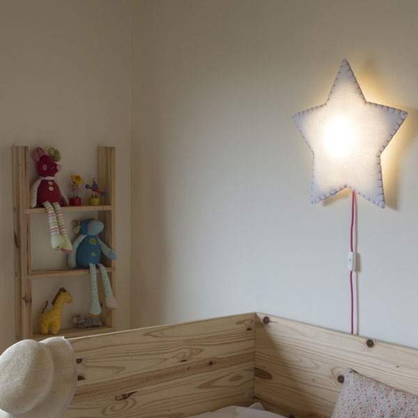Buokids Wandlampe Softlight Nachtlicht Stern gelb