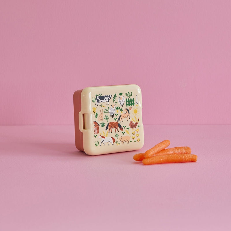 Rice Brotdose klein 'Farm Totable' in braun