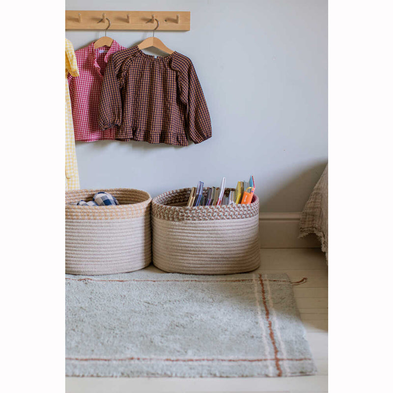 Lorena Canals waschbarer Teppich 'Cloth' blue sage 90x130cm