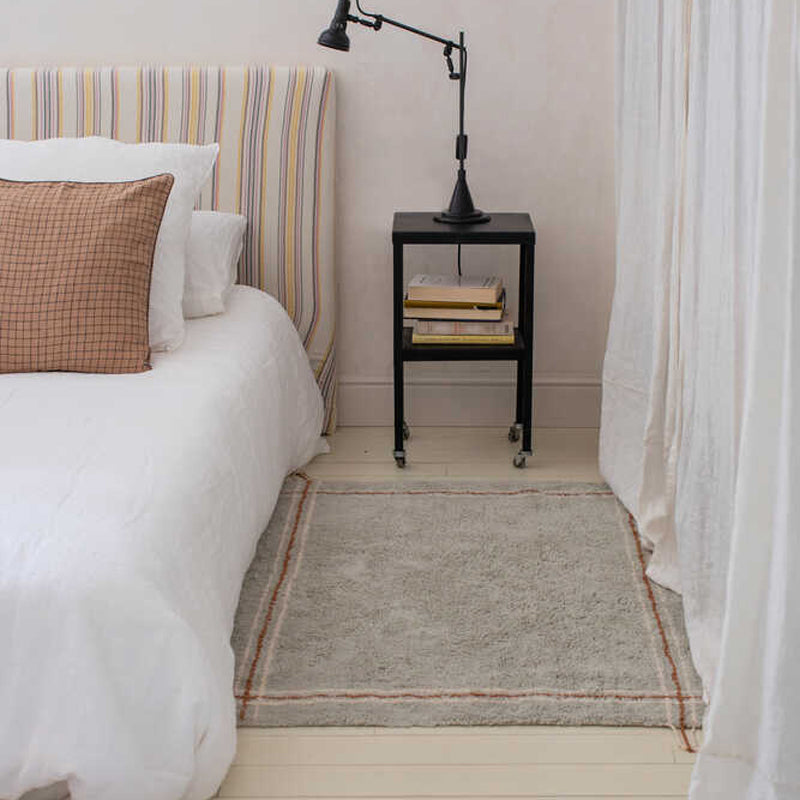 Lorena Canals waschbarer Teppich 'Cloth' blue sage 90x130cm