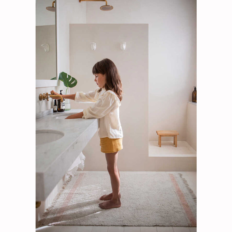 Lorena Canals waschbarer Teppich 'Plate' rose 90x130cm