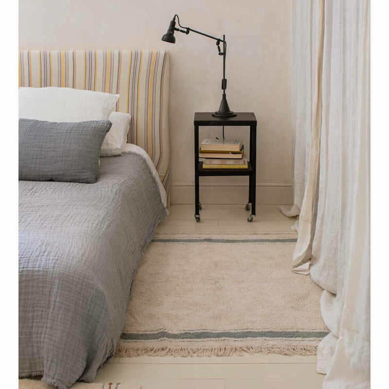 Lorena Canals waschbarer Teppich 'Plate' vintage blue 90x130cm