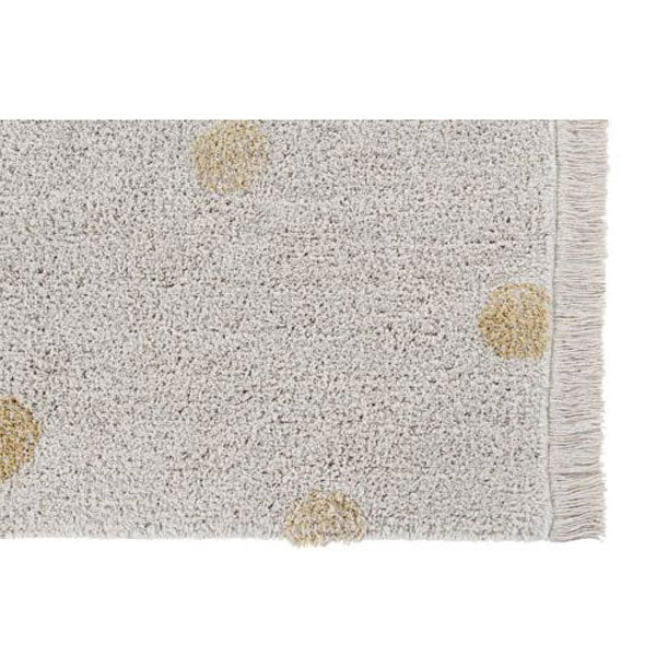 Lorena Canals waschbarer Teppich 'Hippy Dots' in creme/gelb 120x160cm