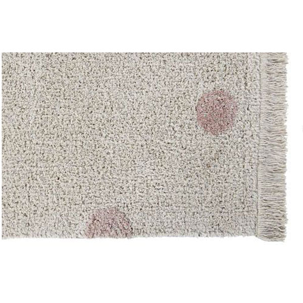 Lorena Canals waschbarer Teppich 'Hippy Dots' in creme/rosa 120x160cm