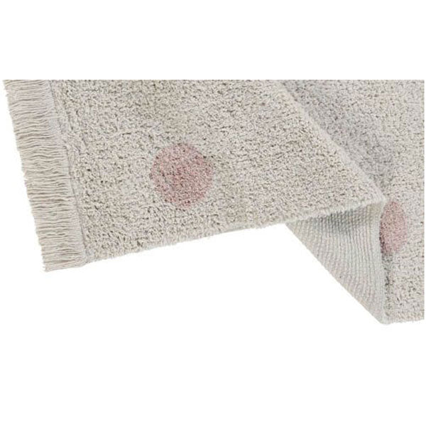 Lorena Canals waschbarer Teppich 'Hippy Dots' in creme/rosa 120x160cm