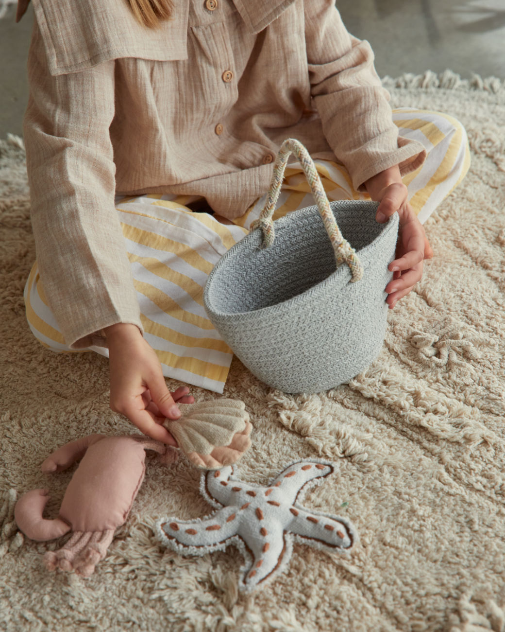 Lorena Canals waschbarer Teppich 'Island' Ø120 cm