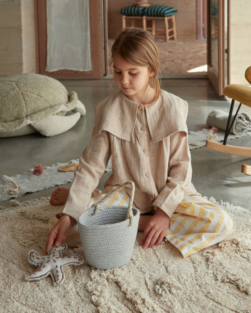 Lorena Canals waschbarer Teppich 'Island' Ø120 cm