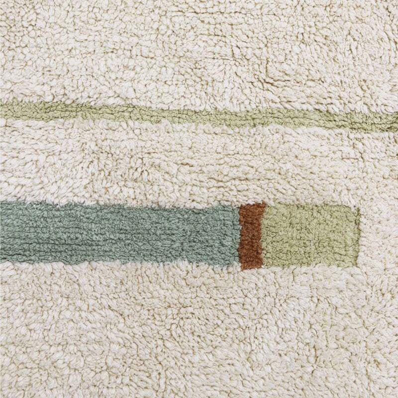 Lorena Canals waschbarer Teppich 'Lane' in natural/vintage blue 140x200cm