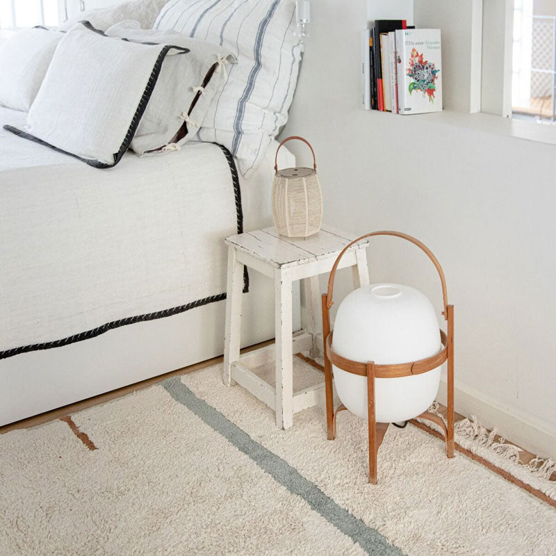 Lorena Canals waschbarer Teppich 'Lane' in natural/vintage blue 140x200cm